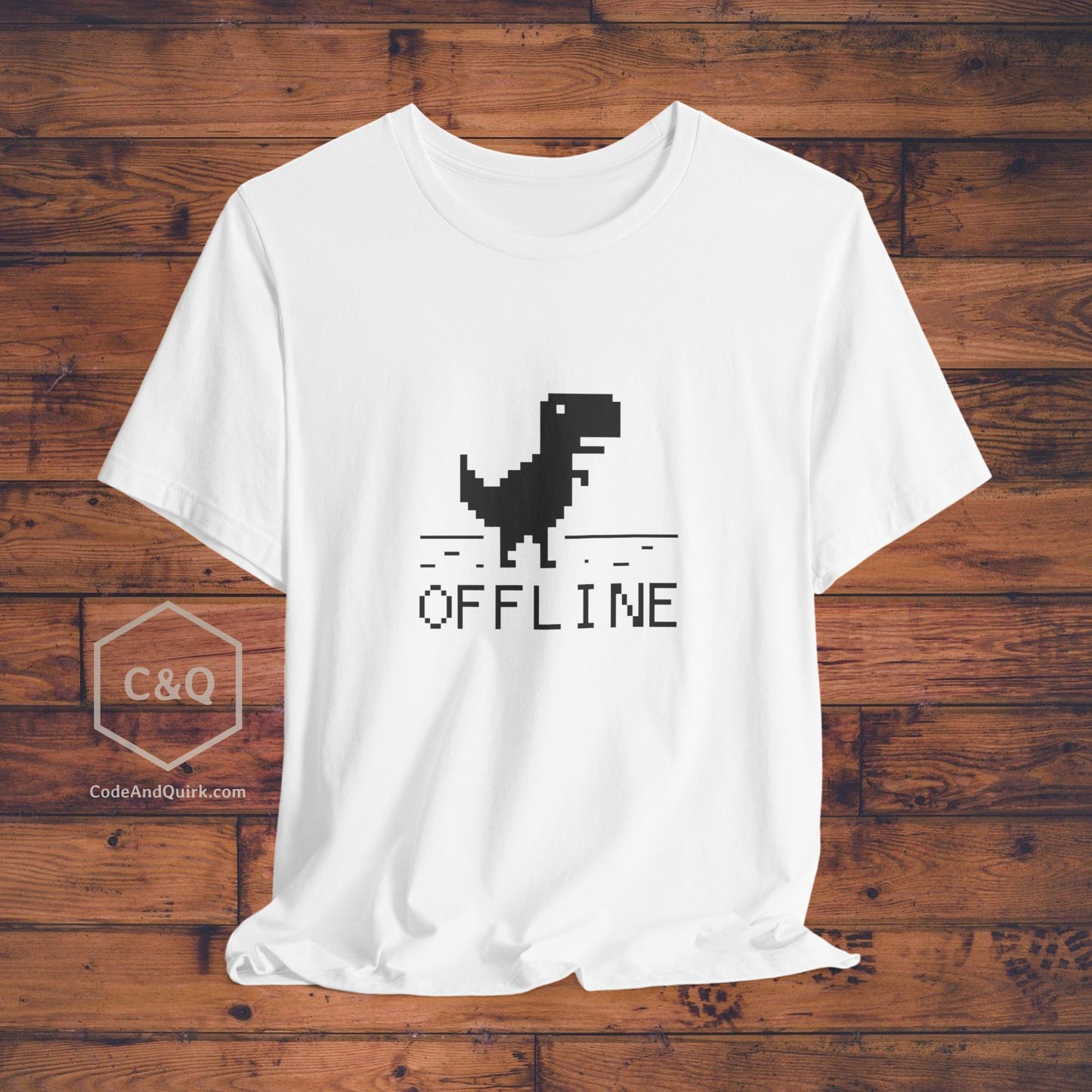 Offline dinosaur error geeky T-Shirt