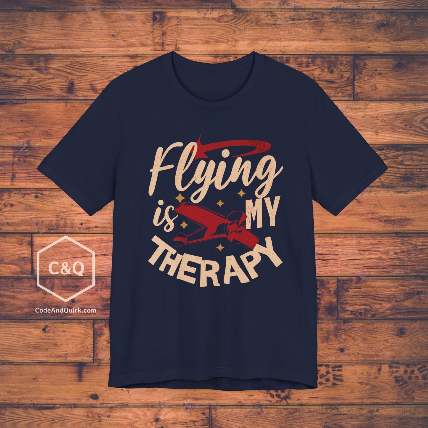 Flying Is My Therapy - pilot's T-Shirt