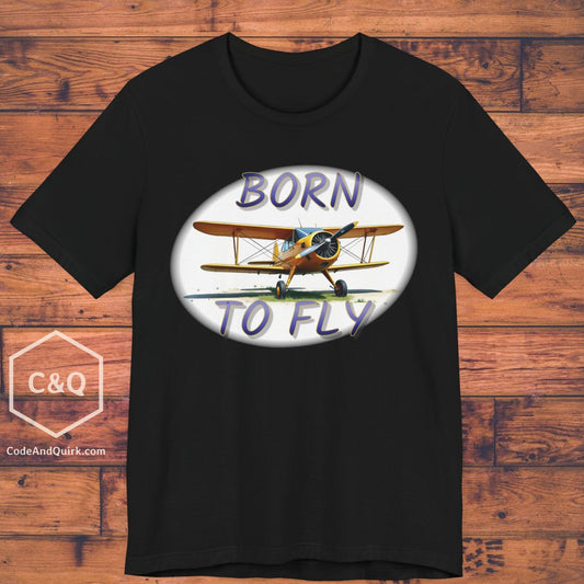 Single-prop GA biplane AN-2 with Born To Fly - aviation fan's T-Shirt