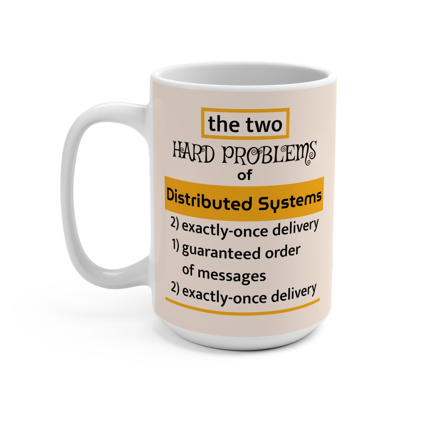 Two Hard Problems of Computer Science 15oz witty programmer's mug