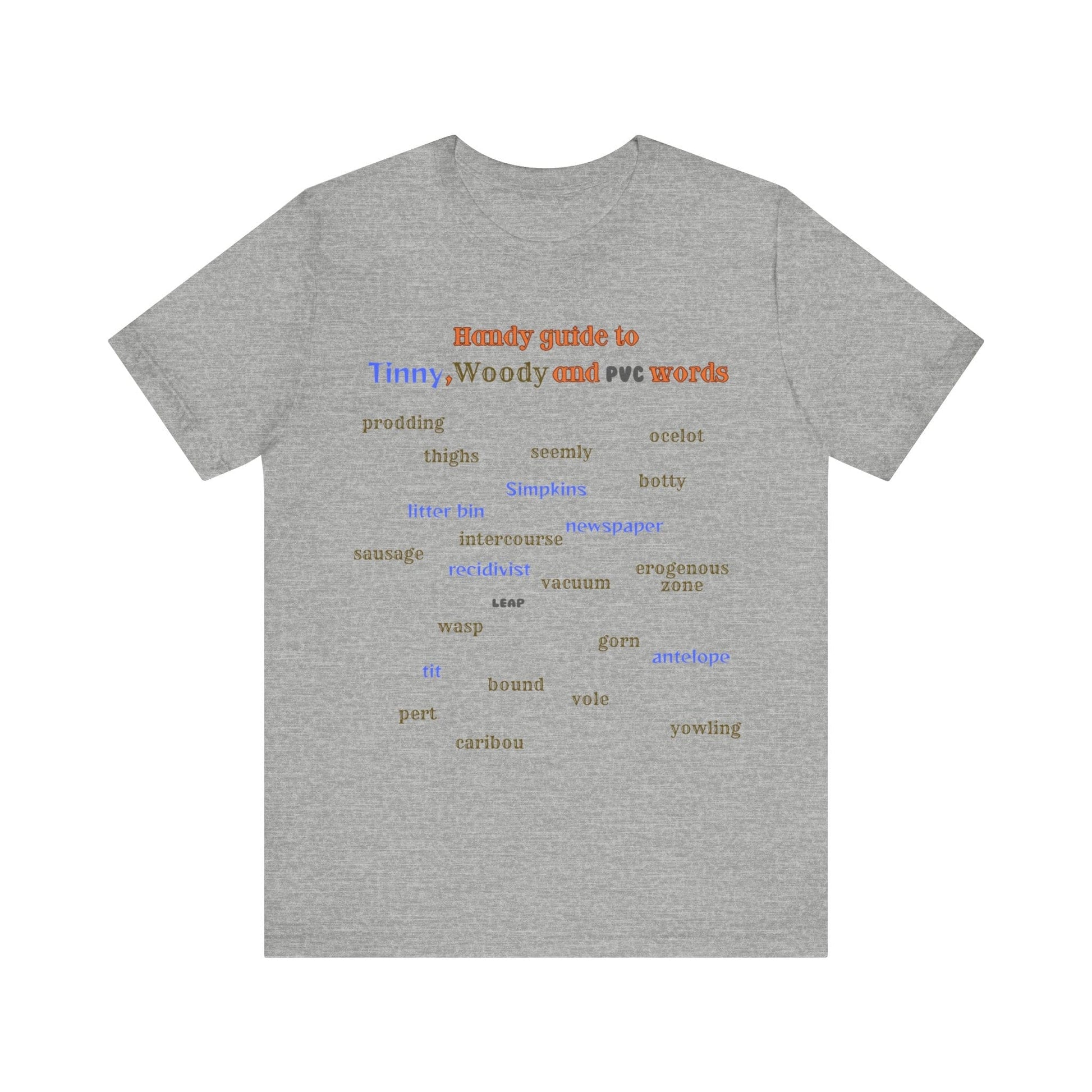 T-Shirt Woody and Tinny Words Monty Python T-shirt, Unisex Jersey Short Sleeve Tee