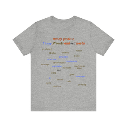 T-Shirt Woody and Tinny Words Monty Python T-shirt, Unisex Jersey Short Sleeve Tee