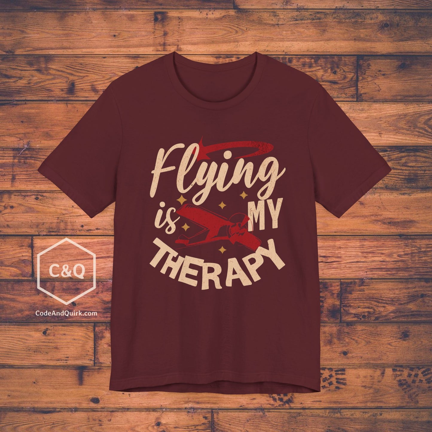 Flying Is My Therapy - pilot's T-Shirt