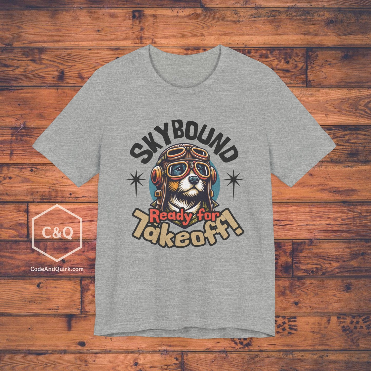 Skybound Pup, Ready For Takeoff - pilot's T-Shirt