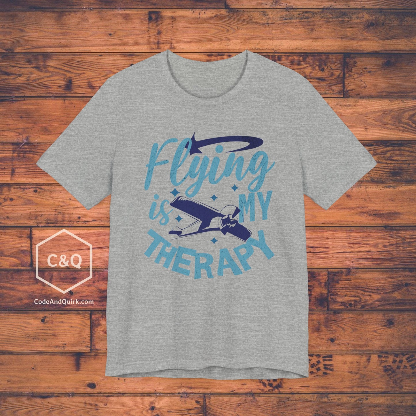 Flying Is My Therapy - pilot's T-Shirt