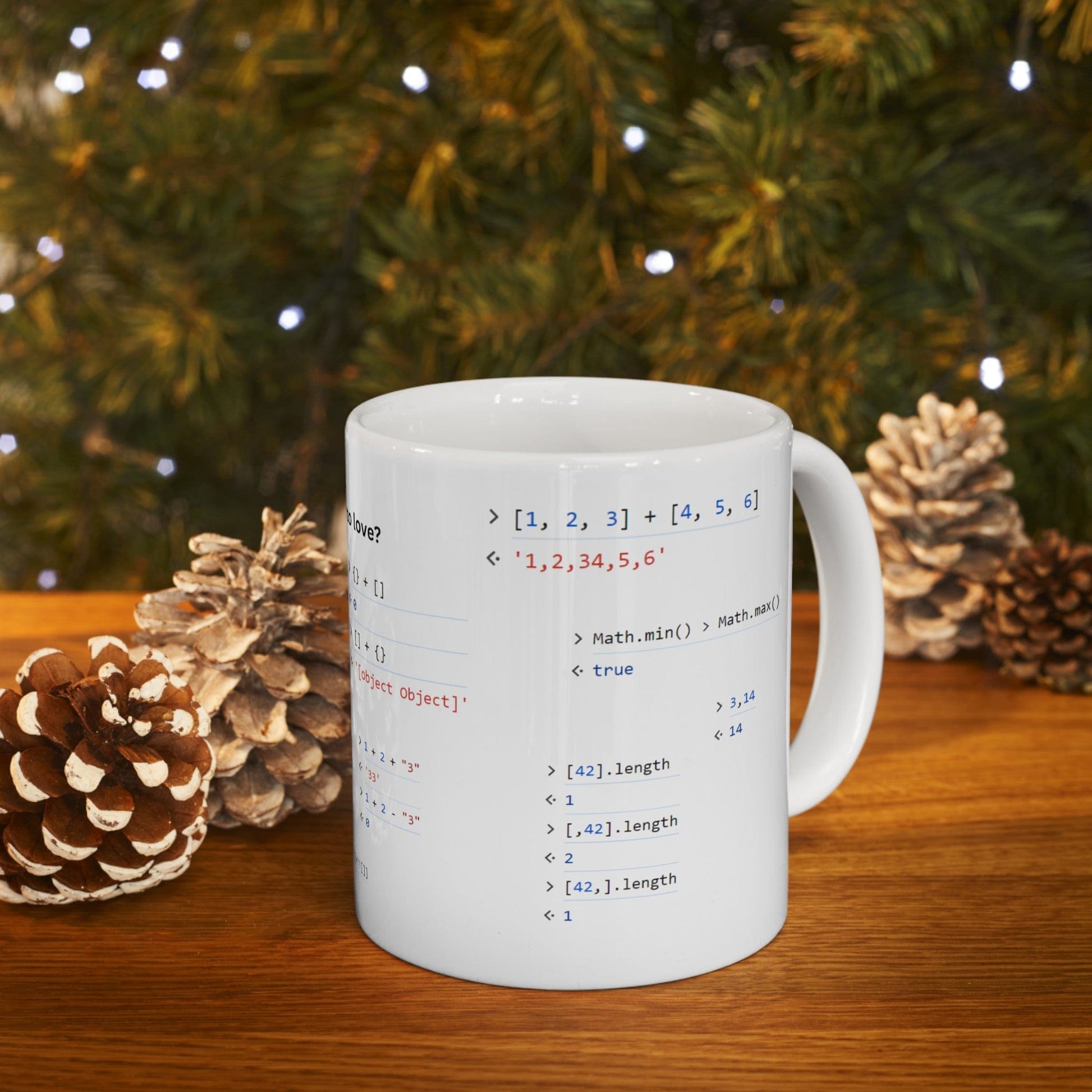 Mug 11oz JavaScript weirdness mug for coders