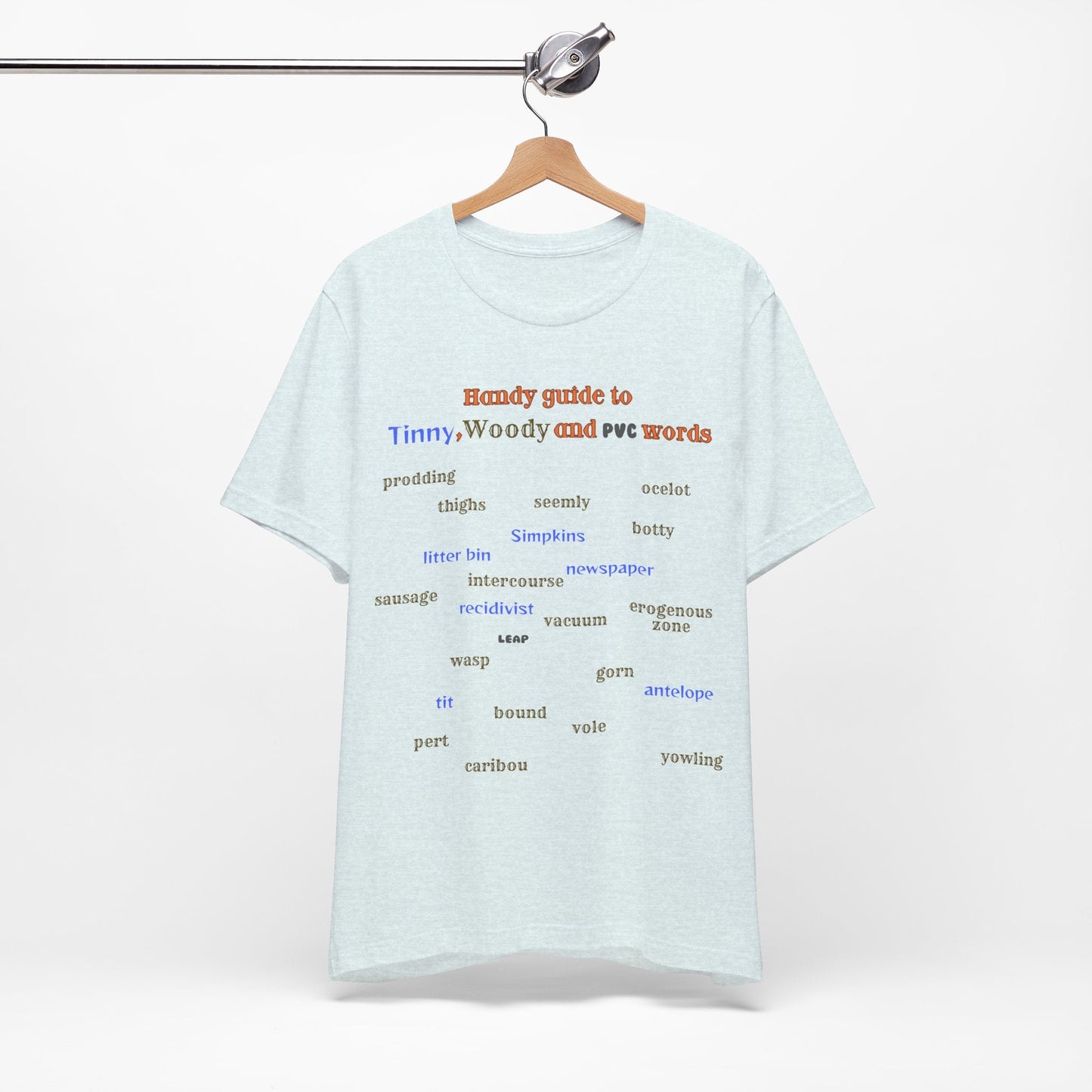 T-Shirt Woody and Tinny Words Monty Python T-shirt, Unisex Jersey Short Sleeve Tee