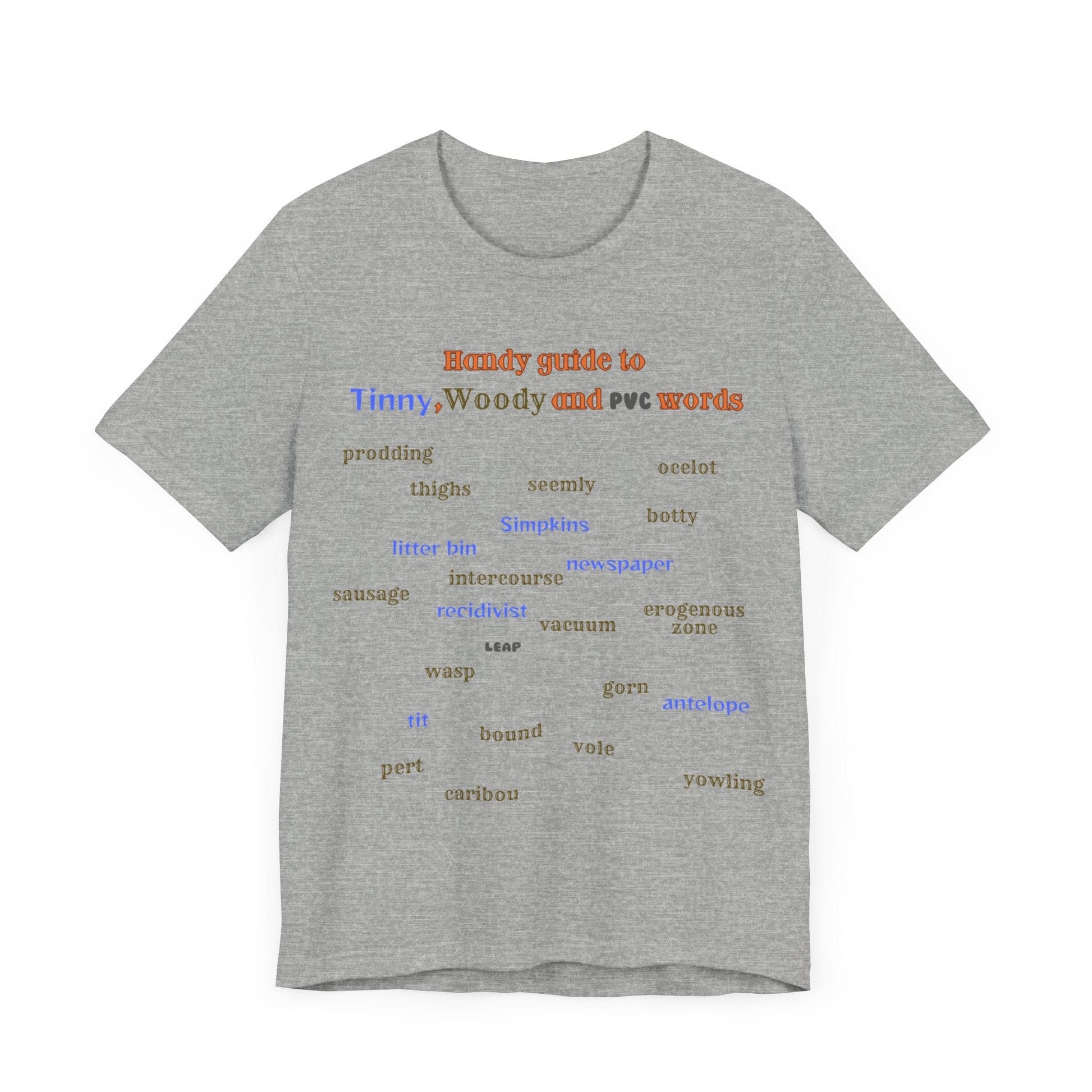 T-Shirt Woody and Tinny Words Monty Python T-shirt, Unisex Jersey Short Sleeve Tee