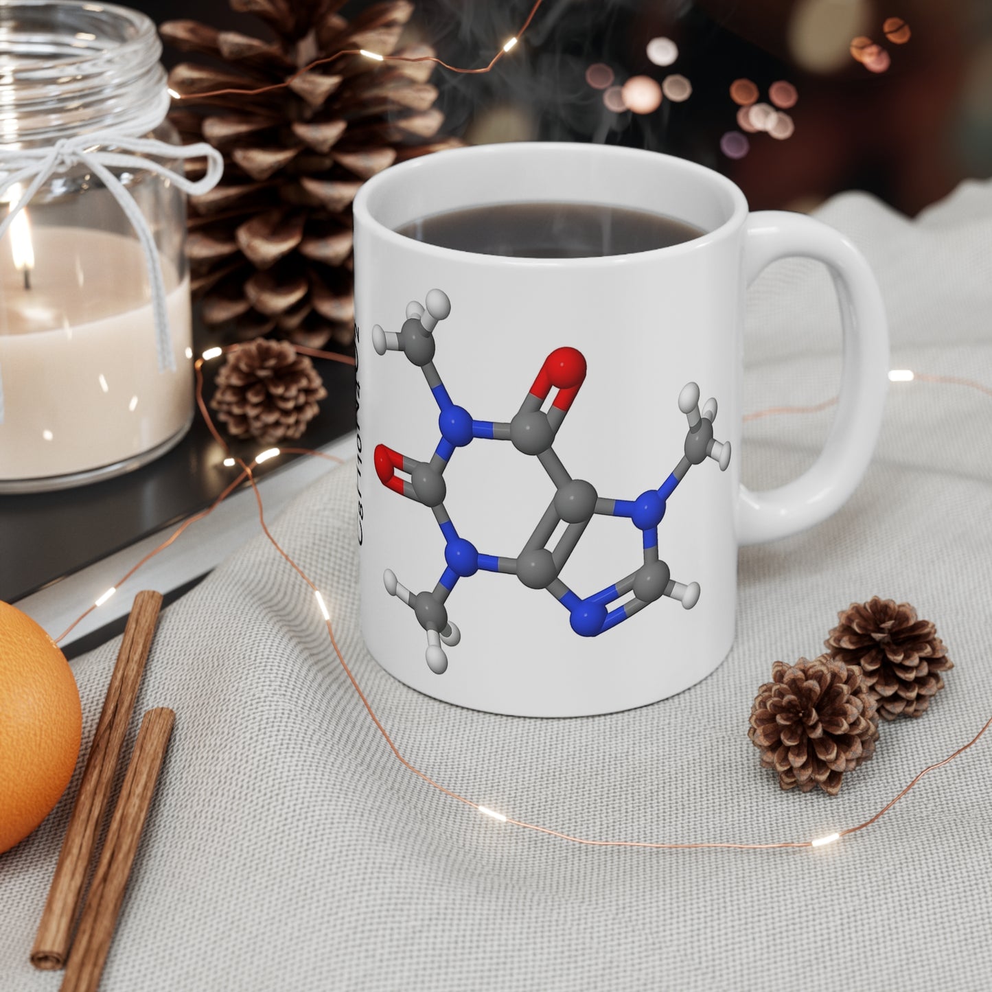 Caffeine Molecule geeky mug