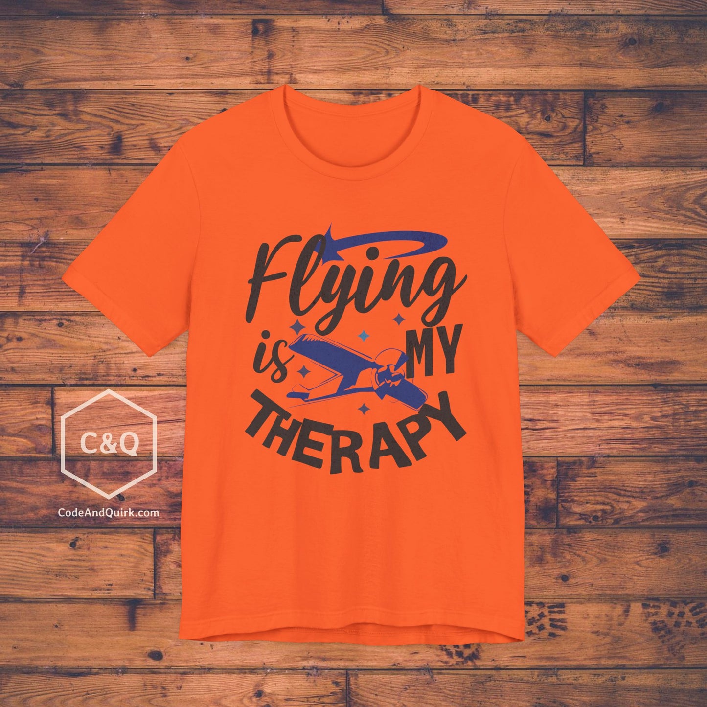 Flying Is My Therapy - pilot's T-Shirt