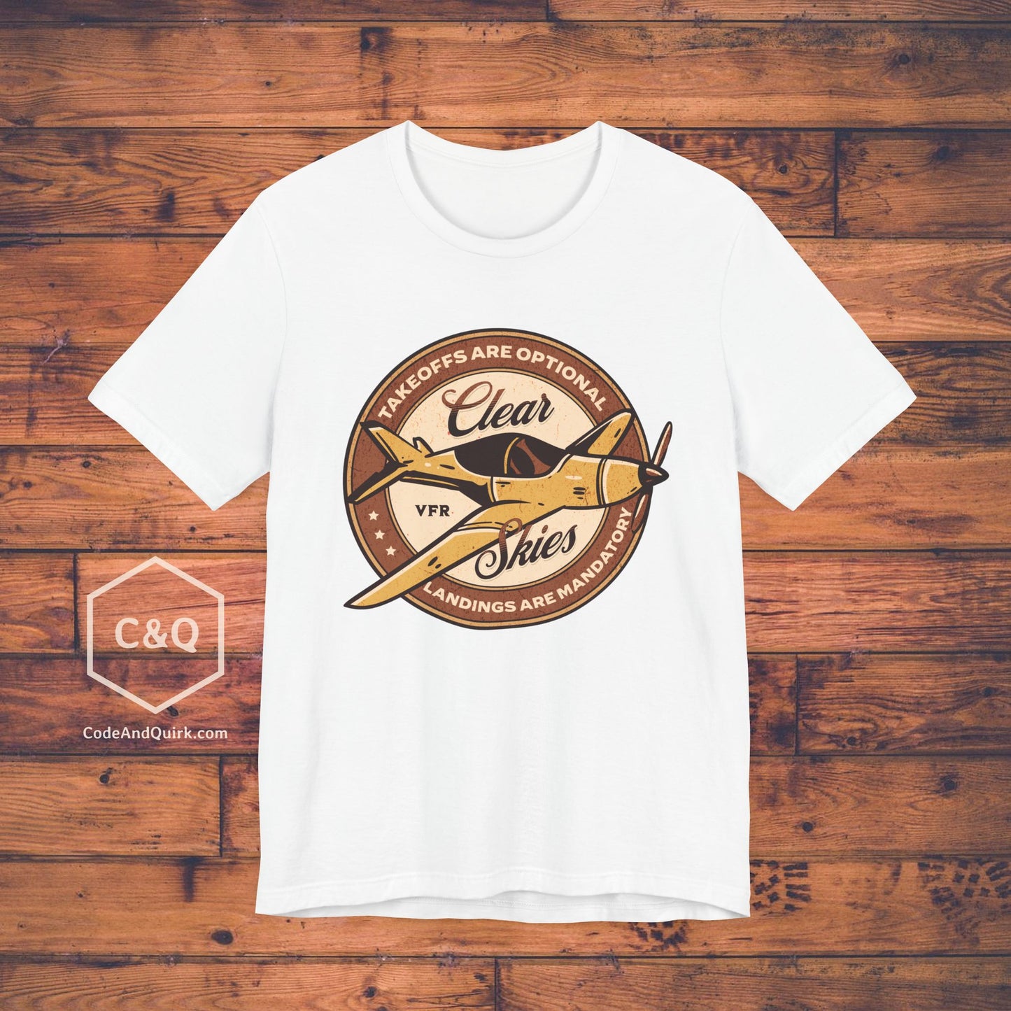 Takeoffs are optional, landings are mandatory - pilot's T-Shirt