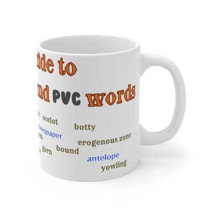 Mug 11oz Woody and Tinny Words Monty Python mug