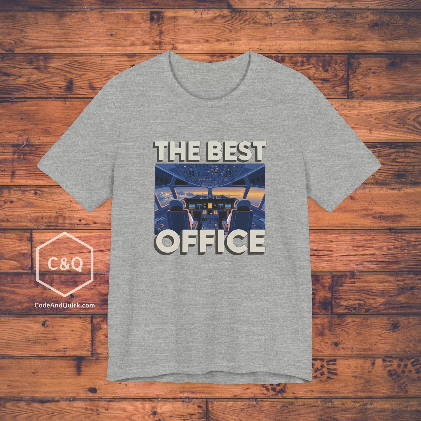 The Best Office (is the cockpit) - pilot's T-Shirt