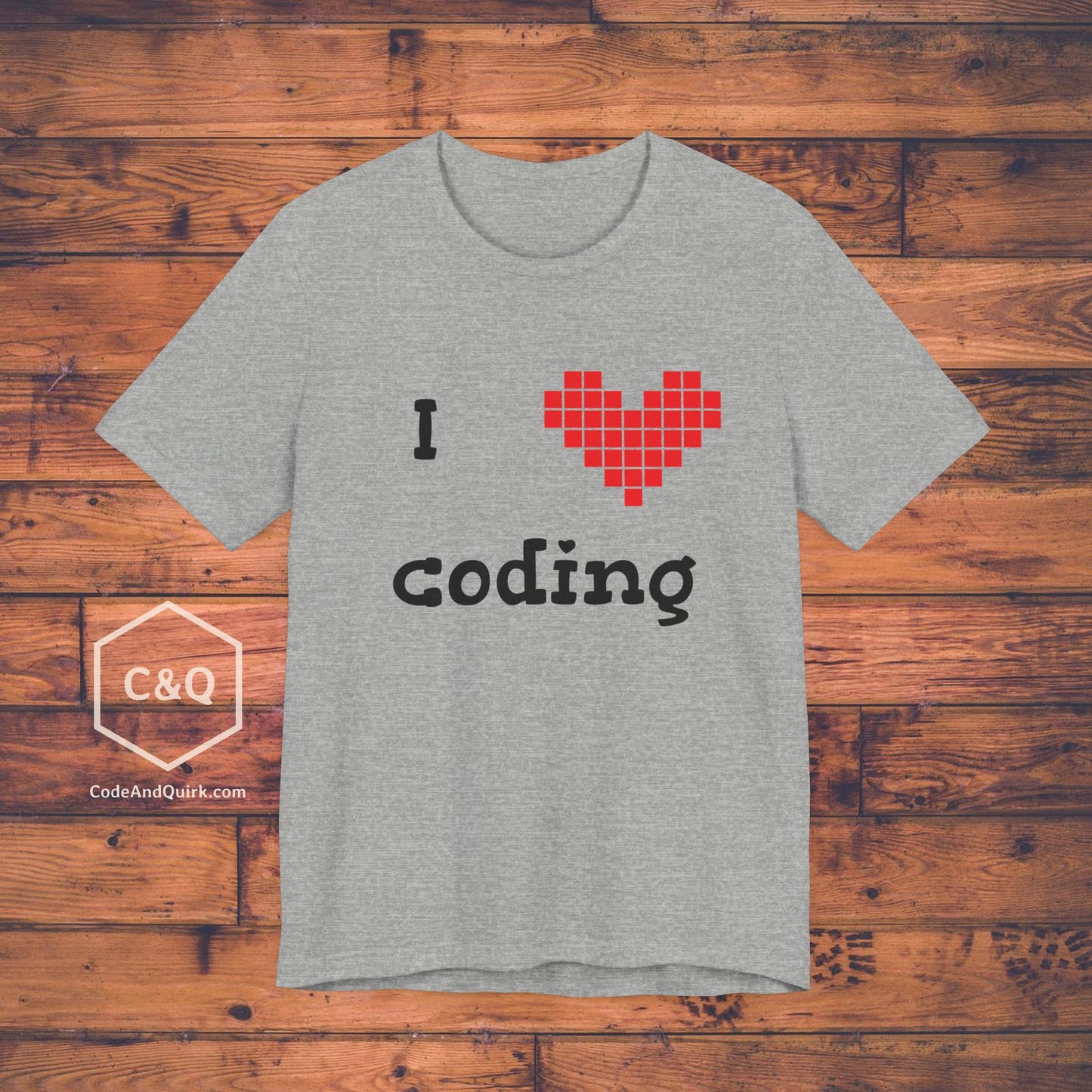 I love coding - coder's geeky T-shirt