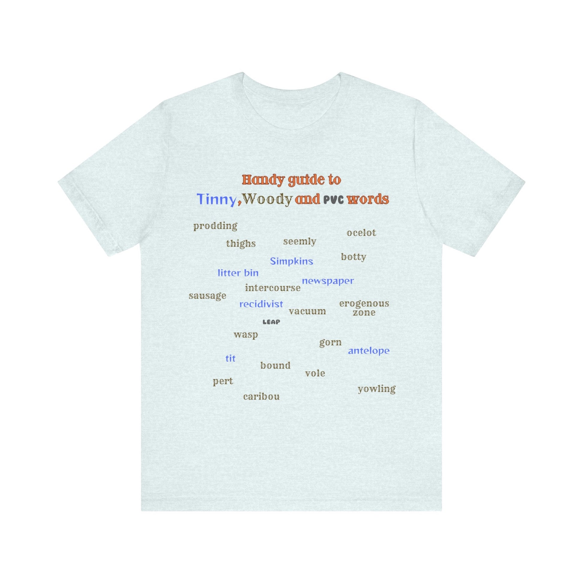 T-Shirt Woody and Tinny Words Monty Python T-shirt, Unisex Jersey Short Sleeve Tee