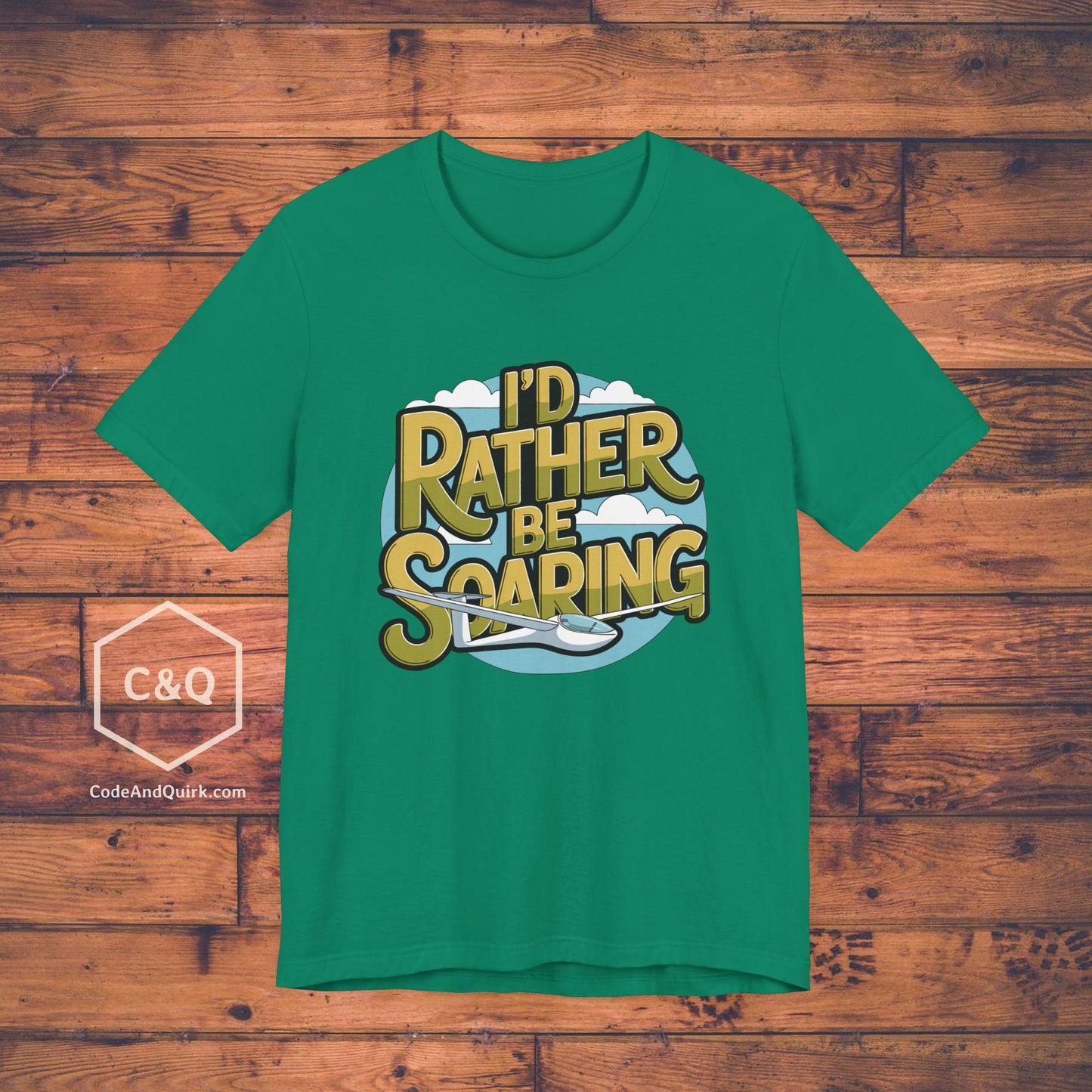 I'd Rather Be Soaring - glider pilot's T-Shirt