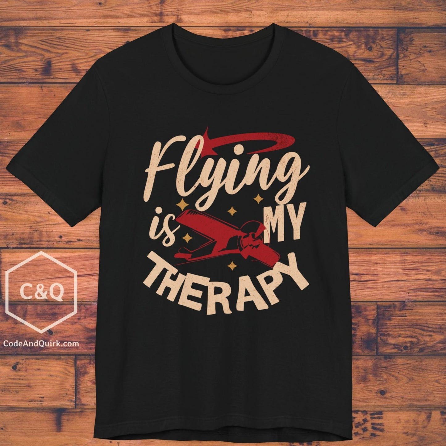 Flying Is My Therapy - pilot's T-Shirt