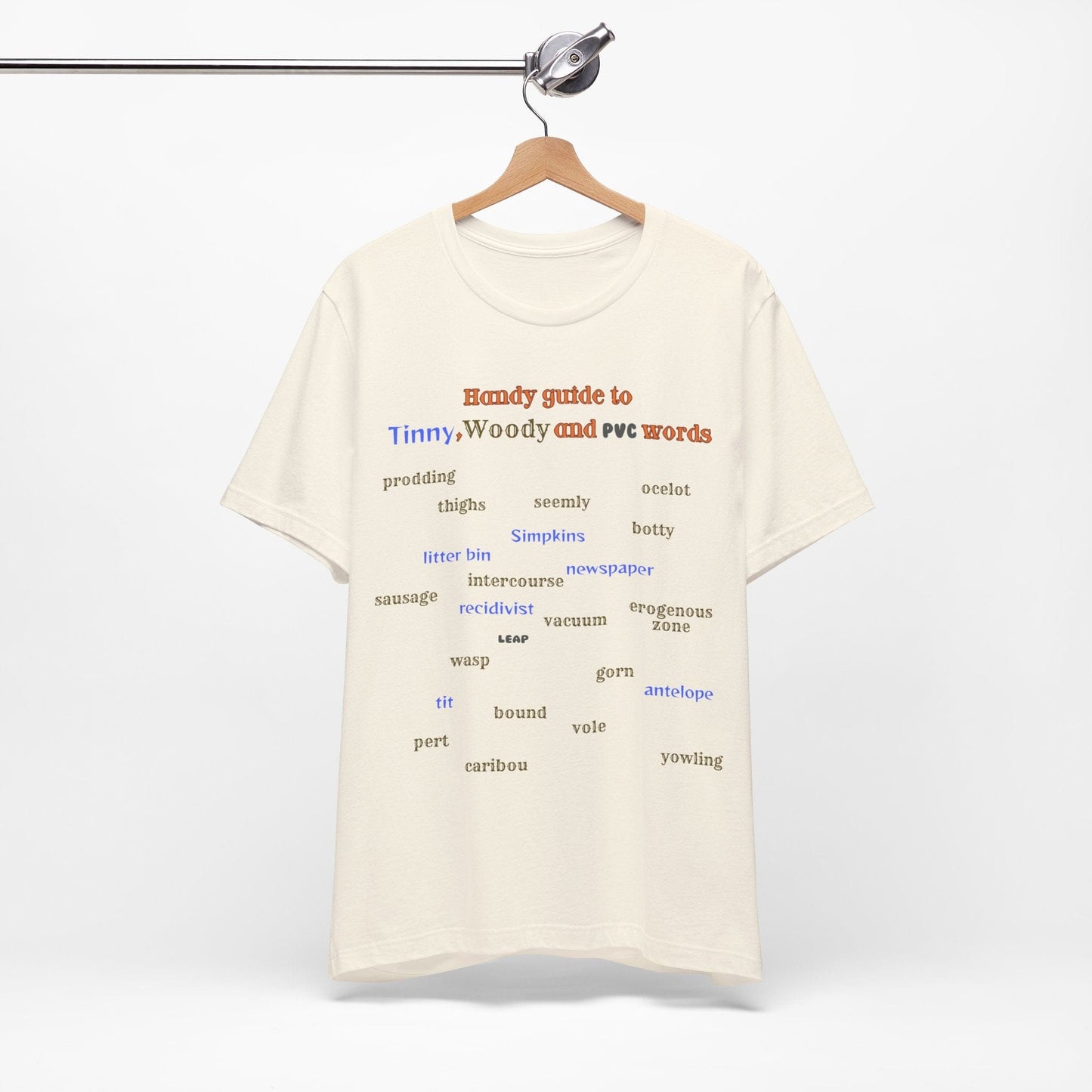 T-Shirt Woody and Tinny Words Monty Python T-shirt, Unisex Jersey Short Sleeve Tee