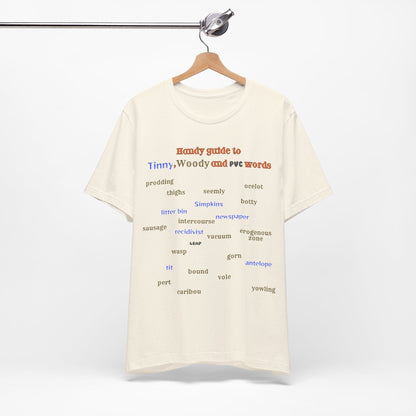 T-Shirt Woody and Tinny Words Monty Python T-shirt, Unisex Jersey Short Sleeve Tee