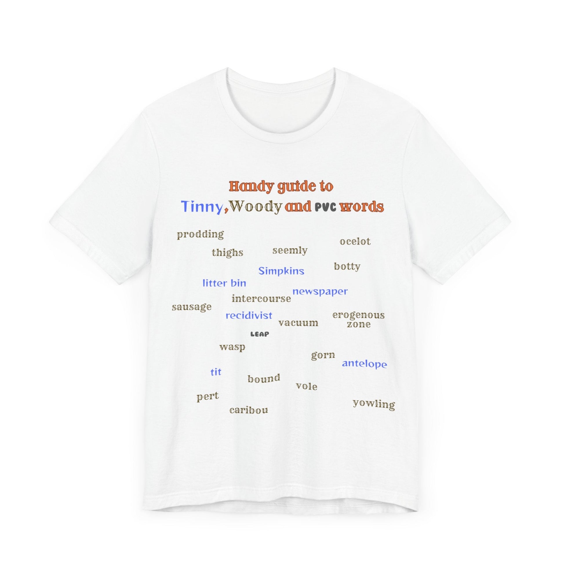 T-Shirt Woody and Tinny Words Monty Python T-shirt, Unisex Jersey Short Sleeve Tee