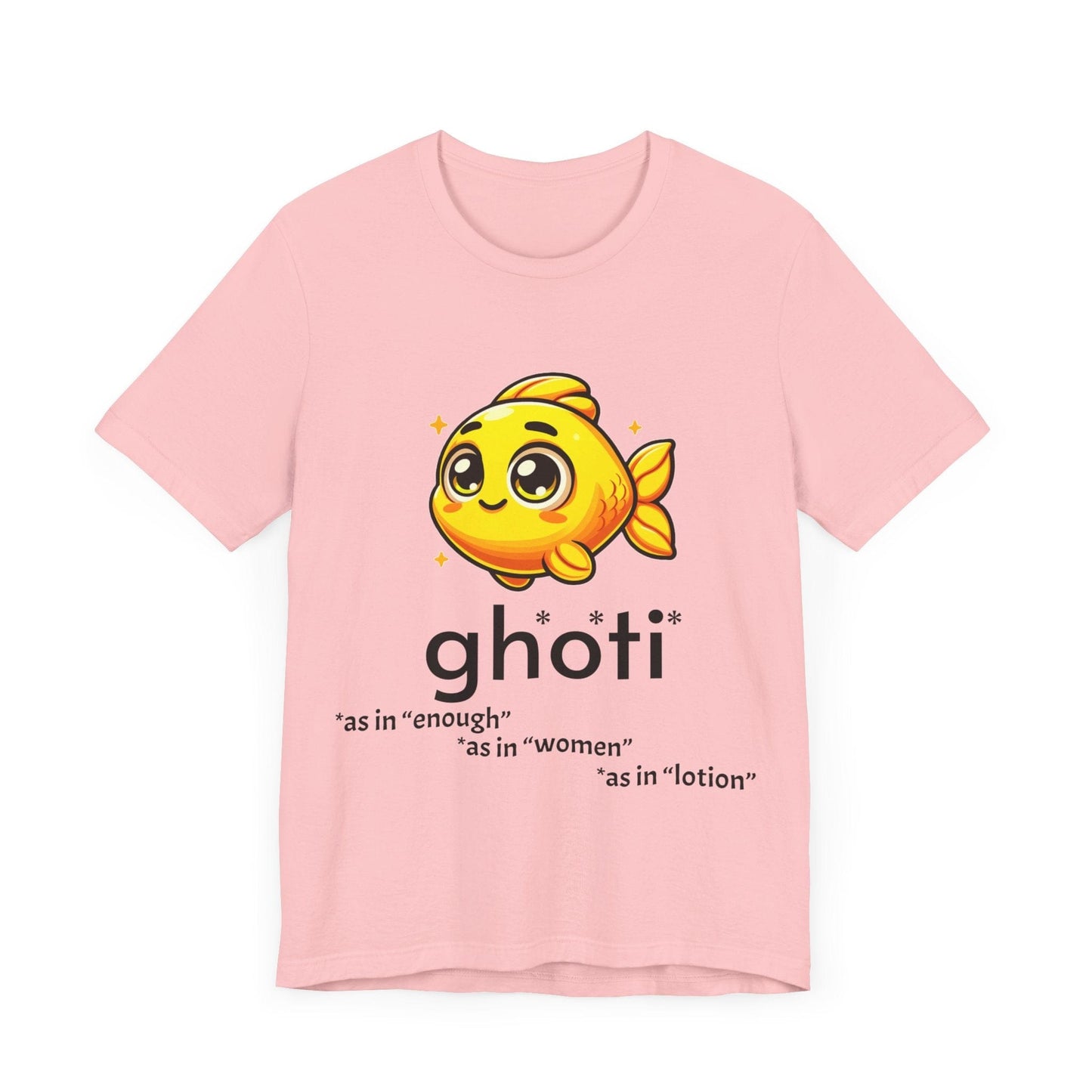 T-Shirt Fish/Ghoti English Pronunciation Joke T-Shirt for language geeks, Unisex Jersey Short Sleeve Tee