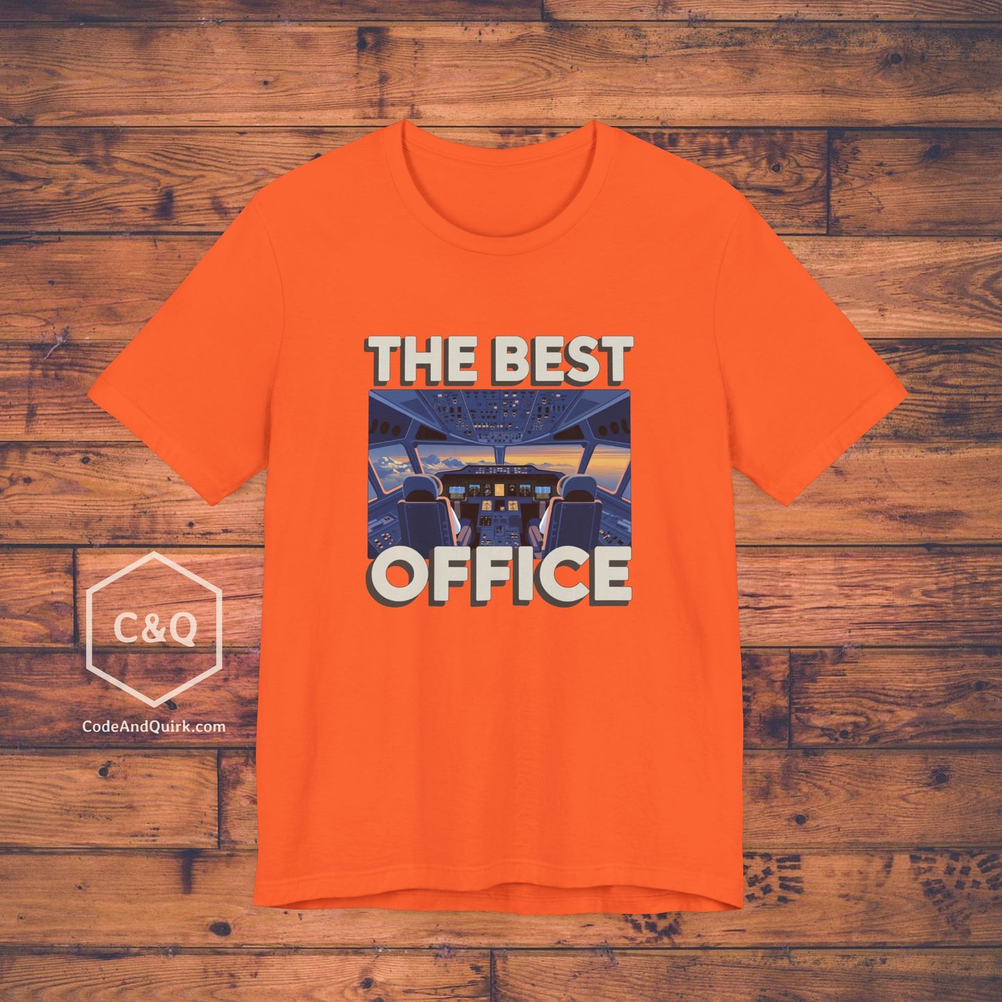 The Best Office (is the cockpit) - pilot's T-Shirt