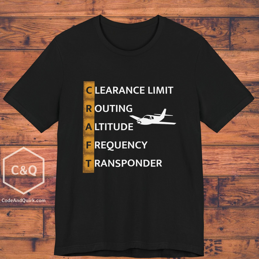 CRAFT Mnemonic Aviation Geek's T-Shirt