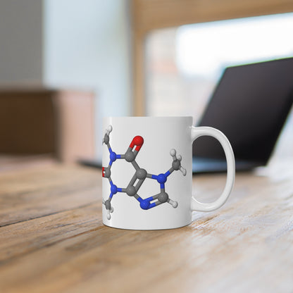 Caffeine Molecule geeky mug