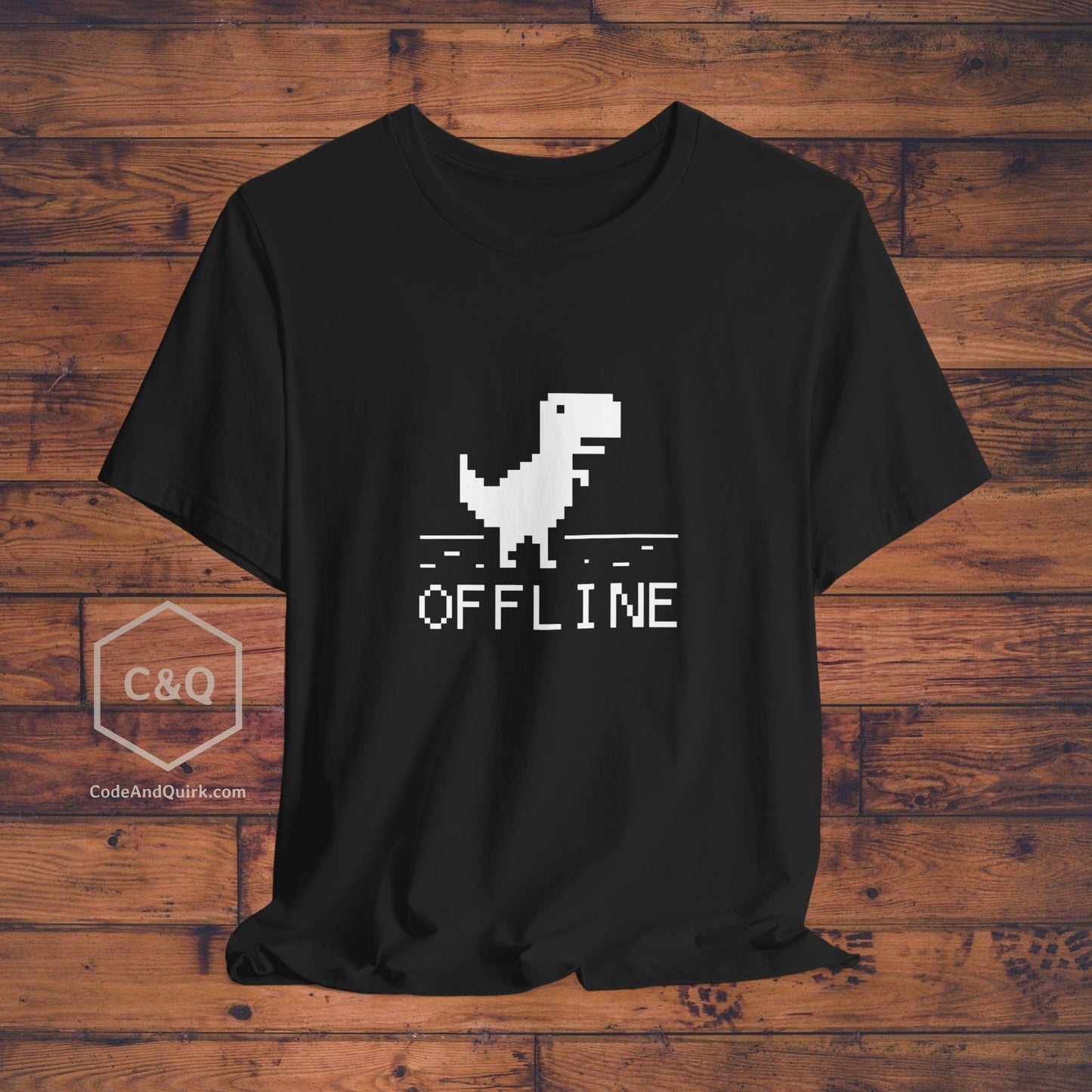 Offline dinosaur error geeky T-Shirt