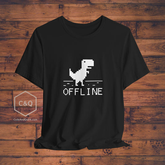 Offline dinosaur error geeky T-Shirt