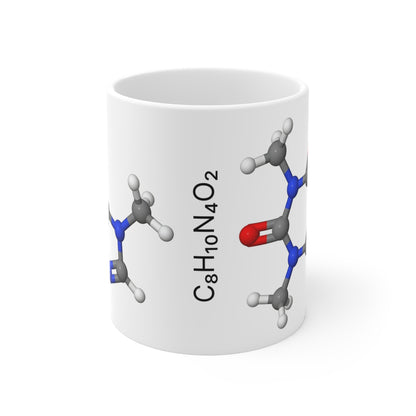 Caffeine Molecule geeky mug