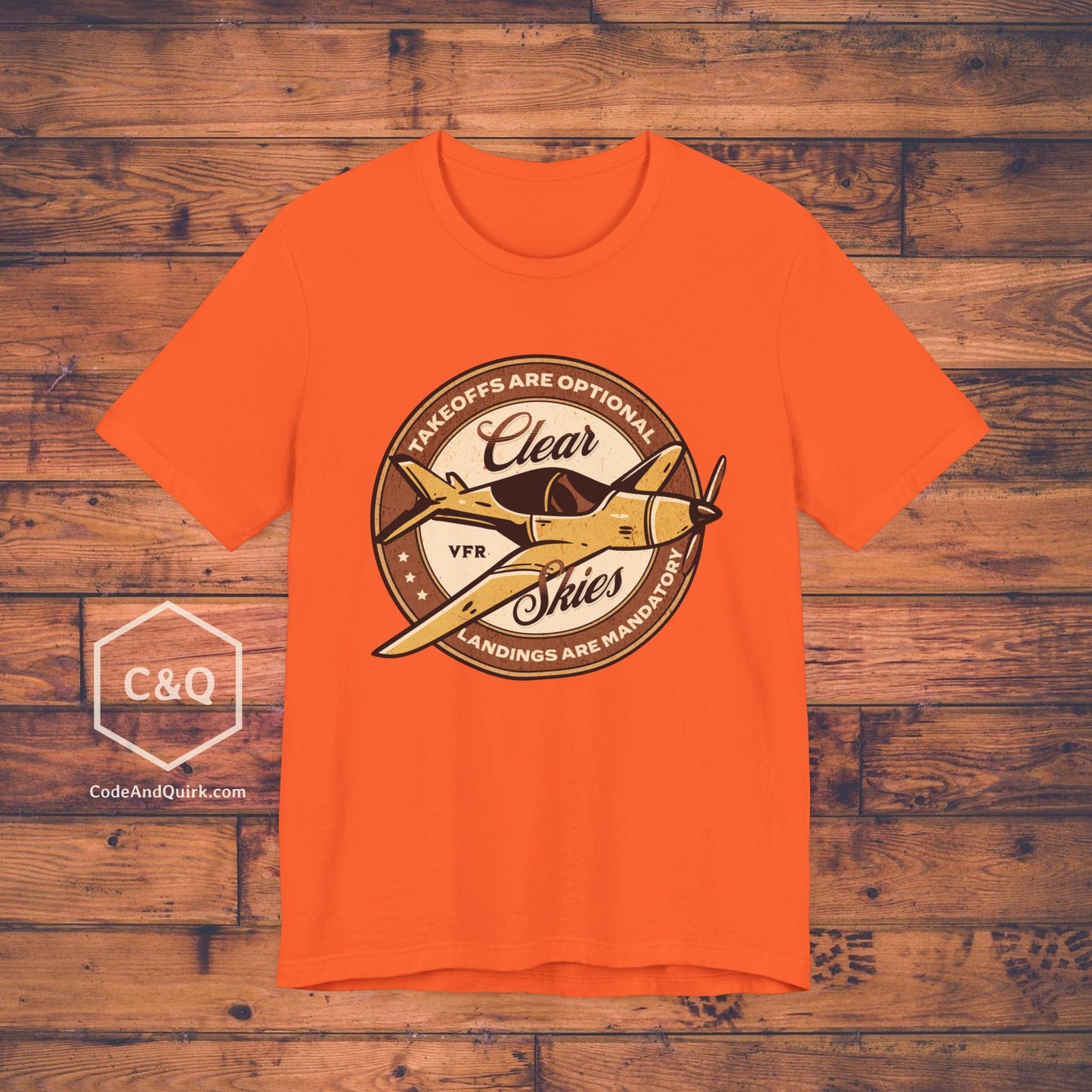 Takeoffs are optional, landings are mandatory - pilot's T-Shirt