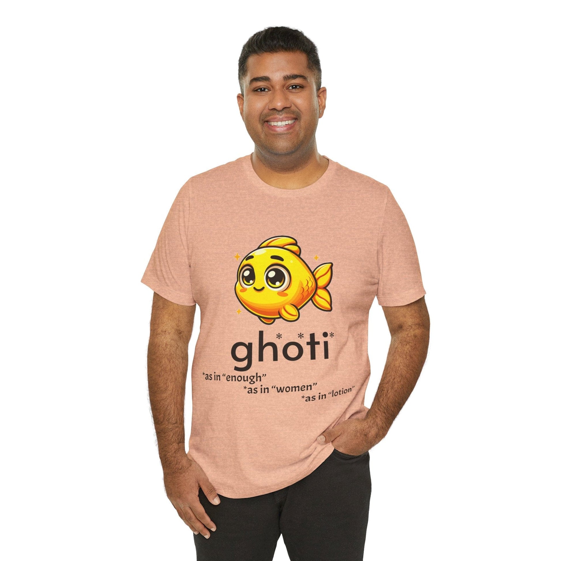 T-Shirt Fish/Ghoti English Pronunciation Joke T-Shirt for language geeks, Unisex Jersey Short Sleeve Tee